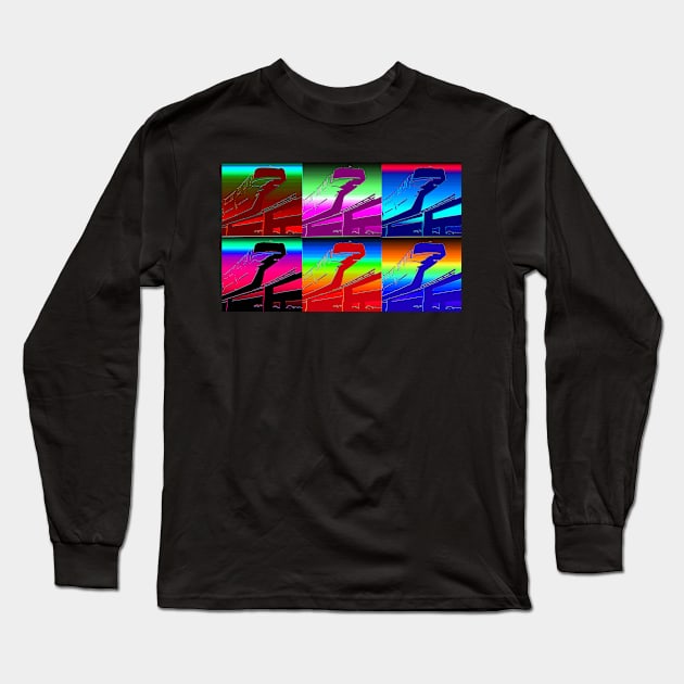 Monorail super modern art Long Sleeve T-Shirt by dltphoto